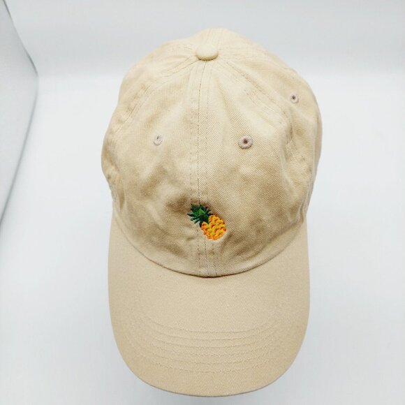 Tan Hat With Embroidered Pineapple Strapback North & Acrux - Picture 3 of 9